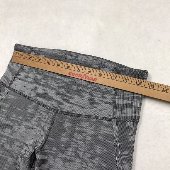 LULULEMON Fast Free Tight Pants Women 6 Black Camo Stretch Legging Athleisure - Picture 12 of 16